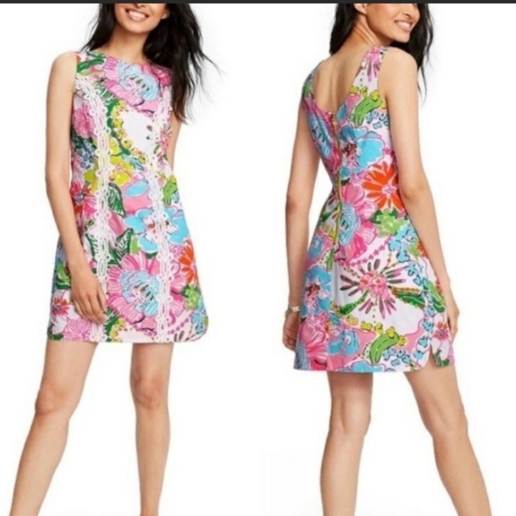 6. NEW Lilly Pulitzer for Target Floral Casual Dress - Picture 1 of 16
